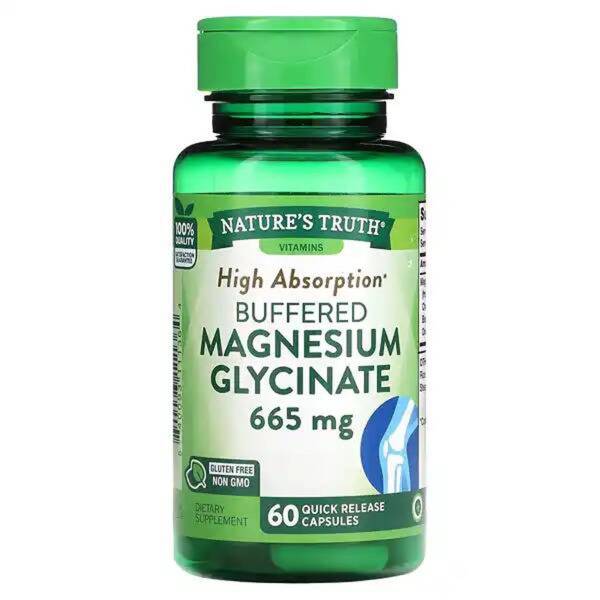 Nature's Truth Magnesium Buffered Glycinate 665mg 60 Capsules