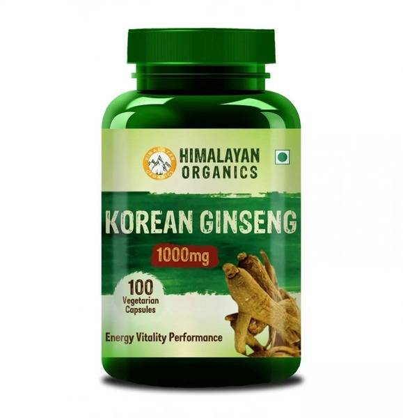 Himalayan Organics Korean Red Ginseng Capsules (100 x 1000mg)