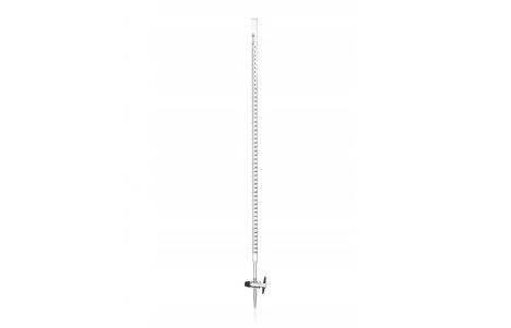 Karandash Class 2 Borosilicate Glass Burette, 10ml Volume, 0.05ml Graduation, with Stopcock, 1 pc