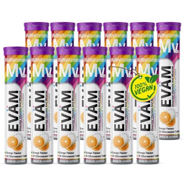 Orange-Flavored Multivitamin Tablets for Immunity (240ct) - Zinterlab Germany