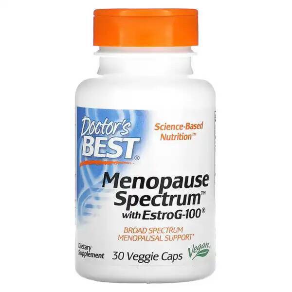 Doctor's Best Menopause Support with EstroG-100, 30 Vegetarian Capsules