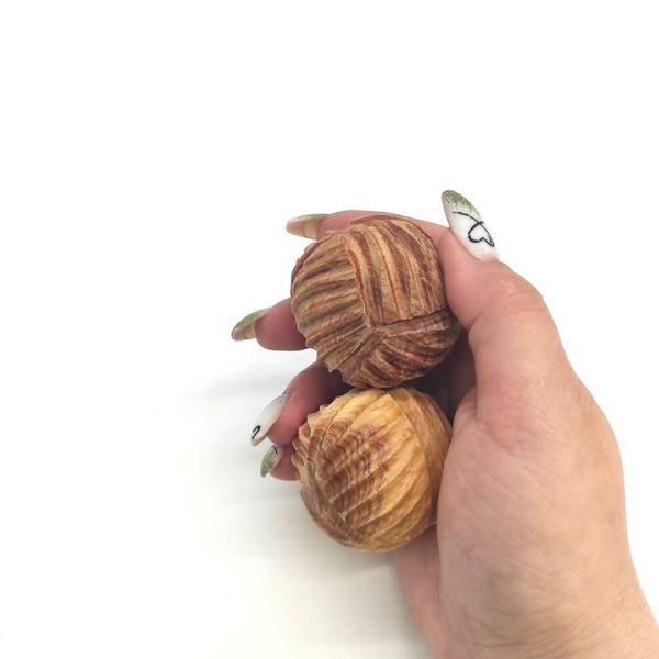 Wooden Hand Massager with 2 Rollers for Relaxation