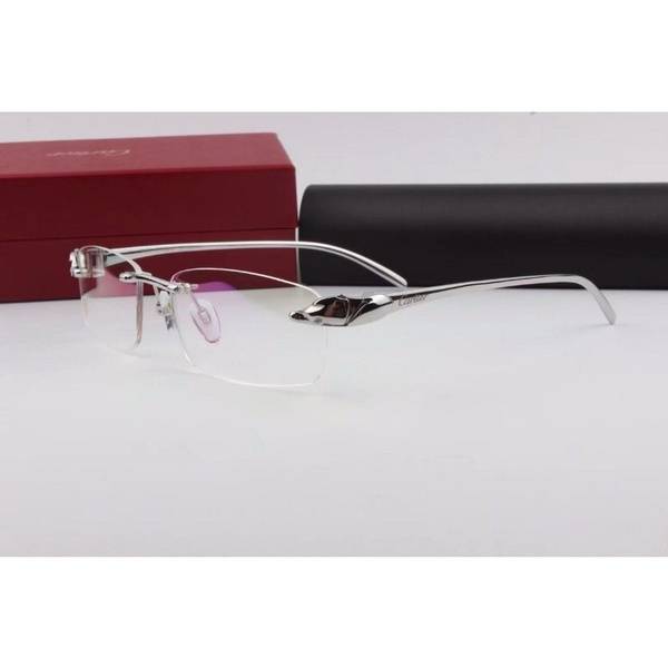 Cartier Rimless Eyeglass Frame CT8200875 23KGB Pure Titanium Silver