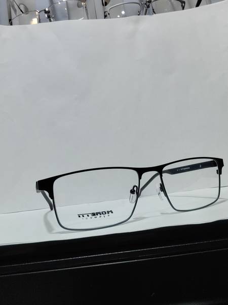 Moretti Eyewear Wide Square Frame with Polarized Clip-ons