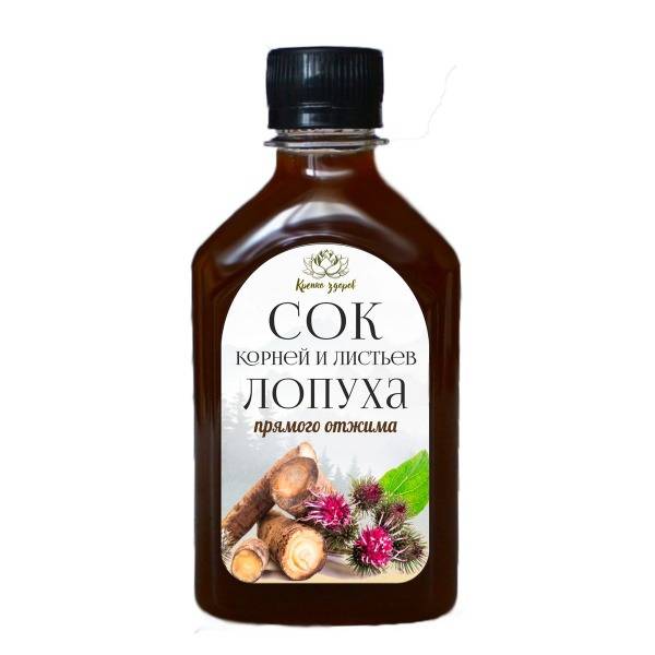 May Burdock Juice from Roots and Leaves 250 ml Plastic Bottle by Krepko Zdrav