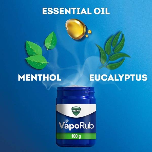 Vicks Herbal Pain Relief Ointment: Cold, Cough &amp; Congestion Relief (Adults &amp; Children 2+)