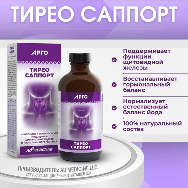 Thyroid Support Supplement: Colloidal Phytoformula (237ml) - Restore Hormonal Balance