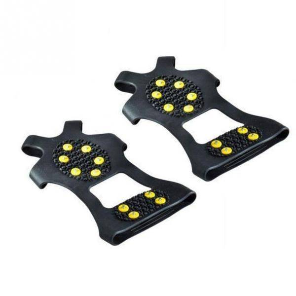SPUTNIK Ice Cleats 11-Tempered Steel Spikes Size 40-47 (2-Pack) Black #8