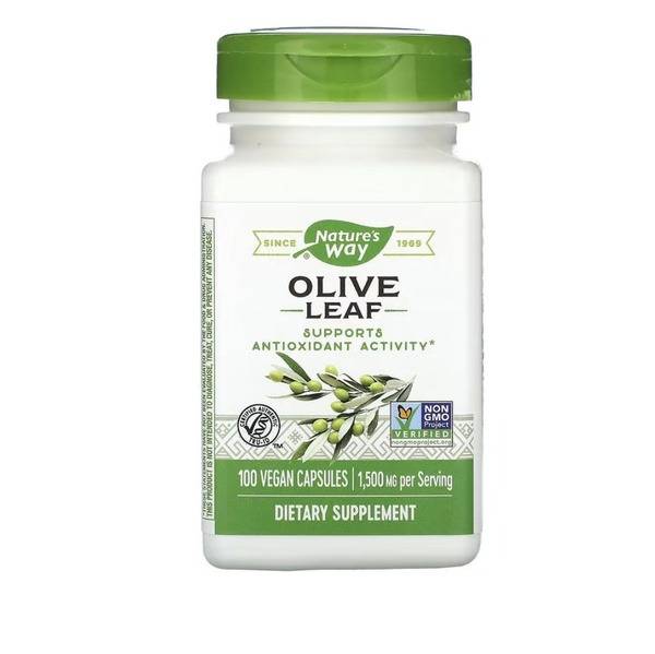 Olive Leaf Extract 500mg, 100 Vegan Capsules