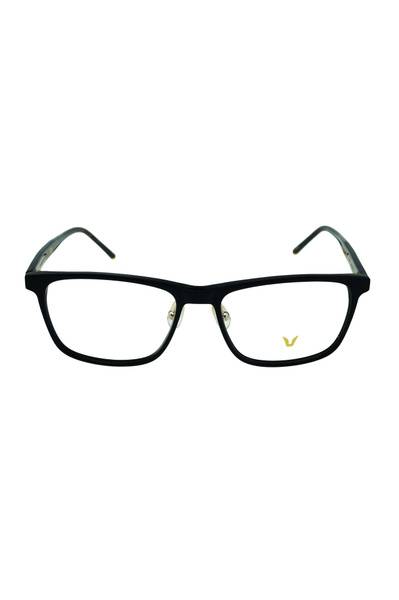 Nikitana Men's Rectangular Black Eyeglass Frame