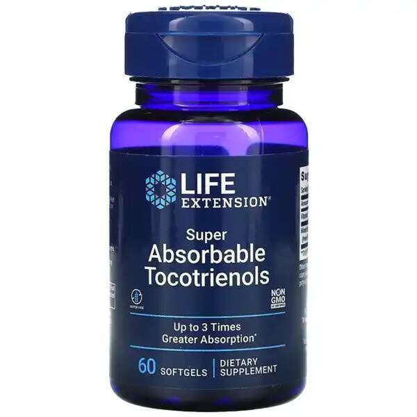 Life Extension Super-Absorbable Tocotrienols, 60 Softgels