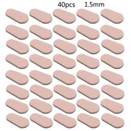 ESTONE 20 Pair Skin-Tone Sponge Eyeglass Nose Pads C-Shape Water Drop 1.5 mm #1