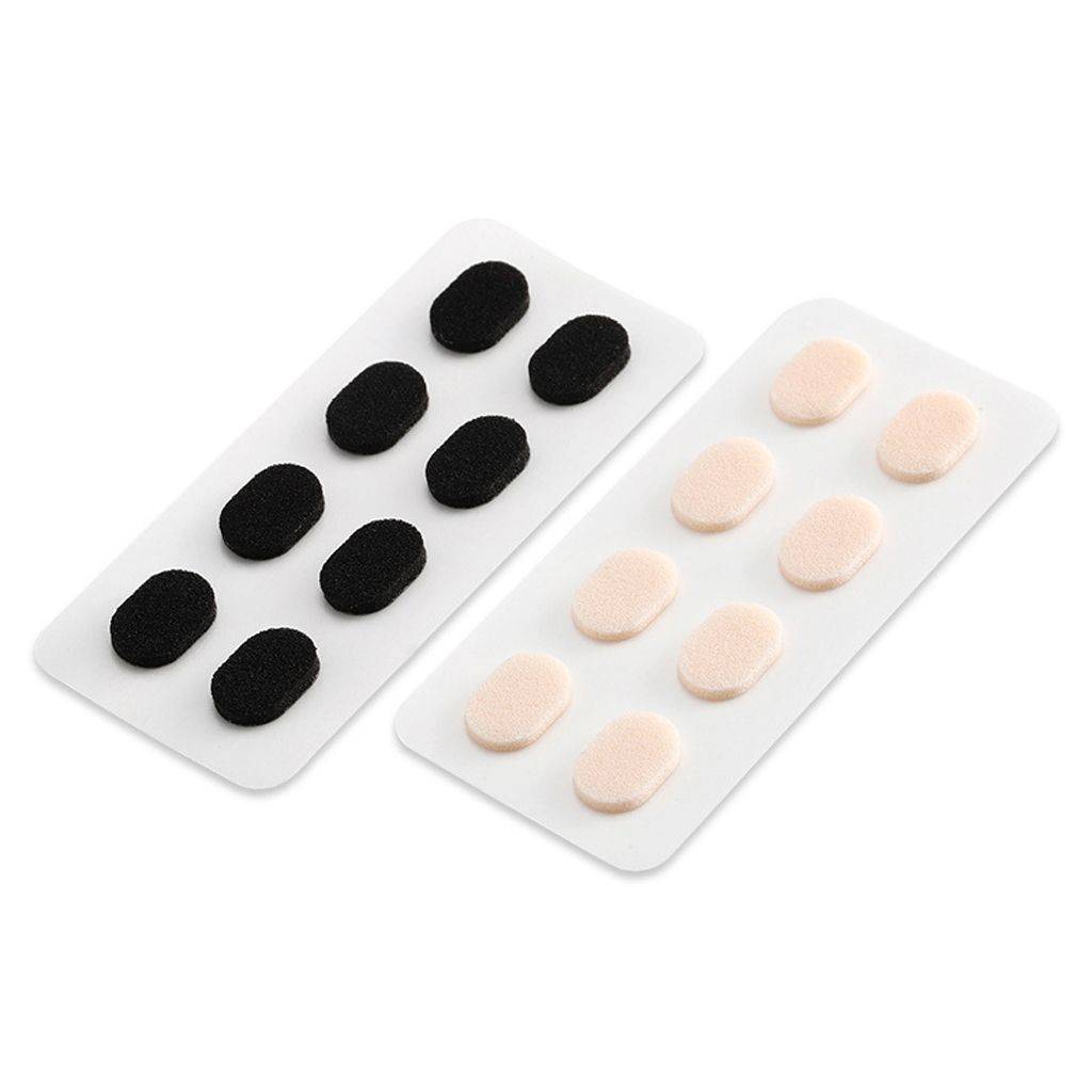 ESTONE 5pcs Sponge Nose Pads for Glasses, Skin‑Tone Water‑Drop C2 Shape, 1.5 mm #7