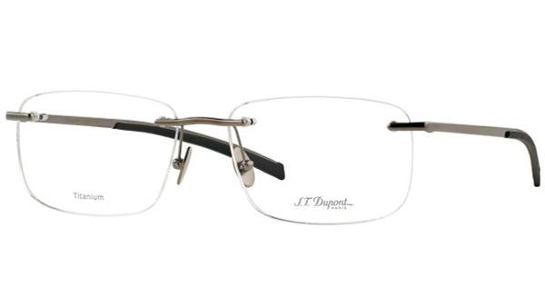 S.T. Dupont Rimless Titanium Eyeglass Frame G209 C3, Dark Gray