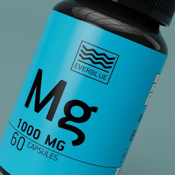 EVERBLUE Magnesium Chelate 1000 mg Capsules