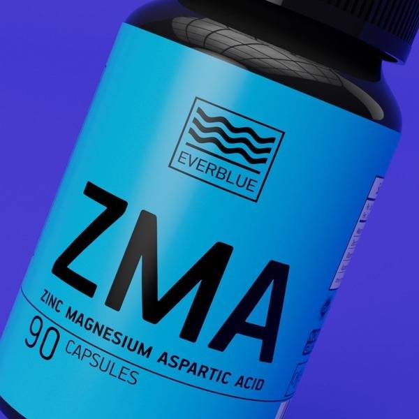 ZMA Supplement: Zinc, Magnesium & Aspartic Acid by EVERBLUE