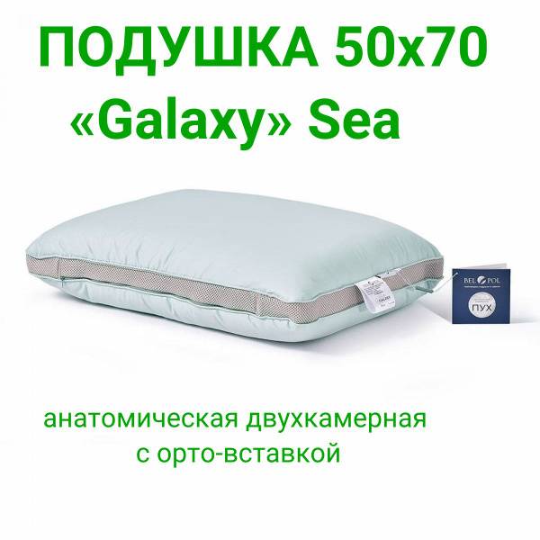 Galaxy 50x68 Orthopedic Pillow with Memory Foam and Goose Down Insert by BelPol