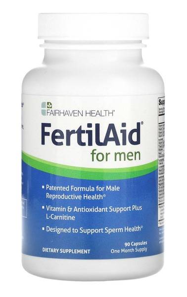 Fairhaven Health FertilAid for Men Capsules, 1-Month Supply