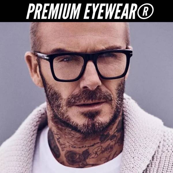 Premium Collection Men's Eyeglass Frame, Black, Aviation Plastic (ULTEM)
