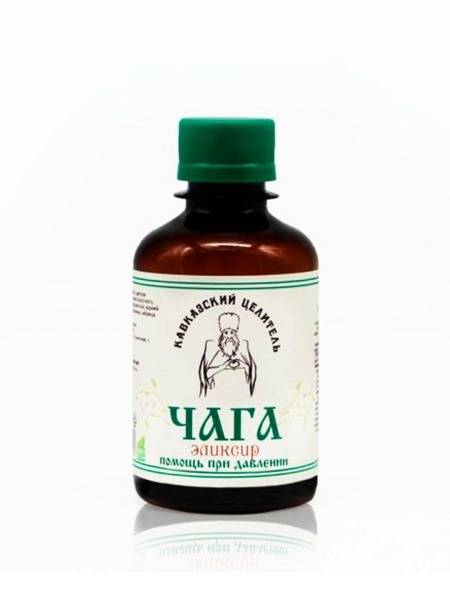 Chaga Elixir for Blood Pressure Support - 200ml (Kavkazsky Tselitel)