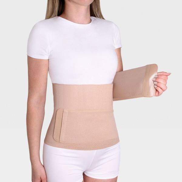 Ekoten Postoperative Abdominal Brace PO-26 (Height 23 cm) Beige, for Abdominal Surgery, Childbirth, and C-Section
