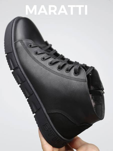 Maratti Men's Black Winter Boots