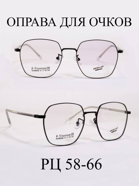 Amshar Female Eyeglass Frame - Titanium Alloy with Plastic Accents