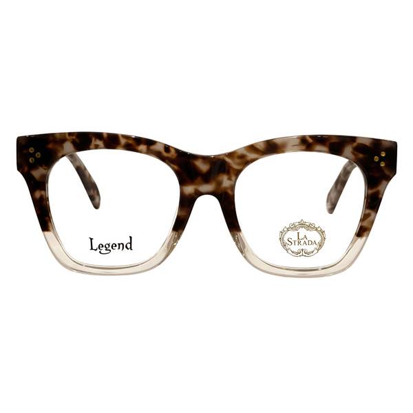 La Strada Eyeglass Frame, Brown, Classic Style