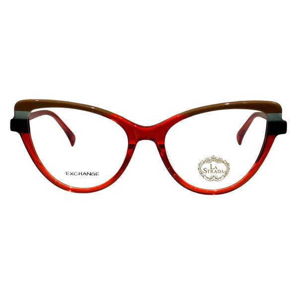 La Strada Eyeglass Frame Cat Eye Acetate 52mm
