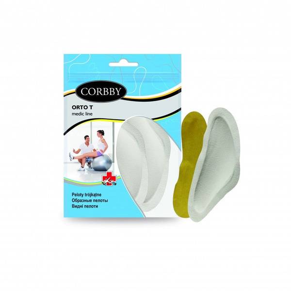 Corbby ORTO T Metatarsal Pads for Transverse Arch Size 41/42/43