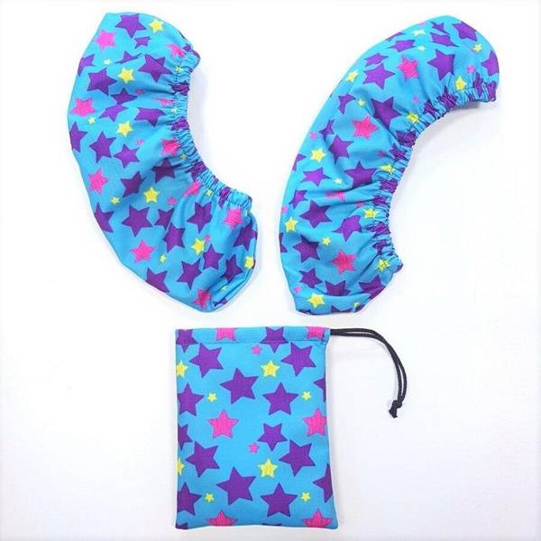 Sobirator Reusable Shoe Covers for Kids, Blue, Size 23-31