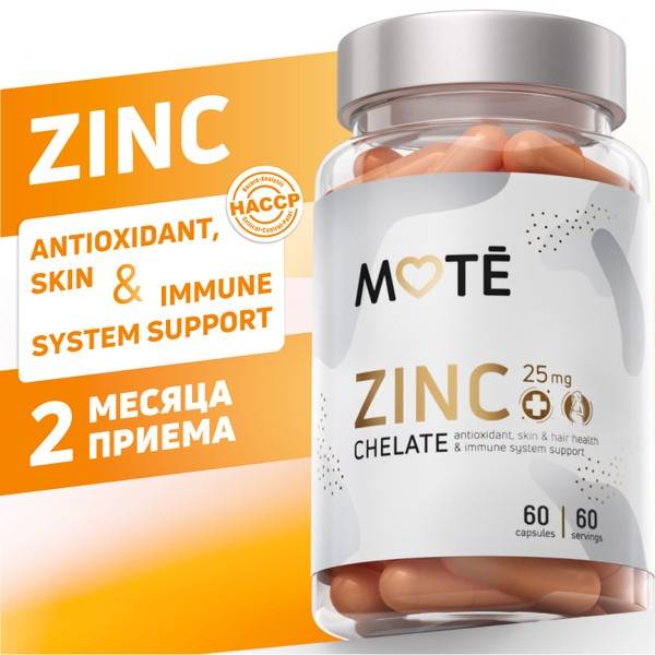 Mote Zinc Chelate Vitamins for Women, 60 Capsules