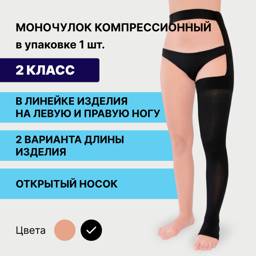 PIONIC Compression Stockings Black 2nd Class Compression #1
