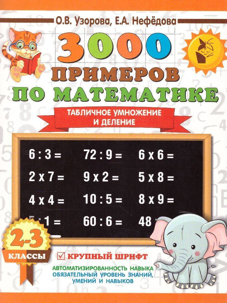 Математика 2 и 3 классы. Табличное умножение и деление | Math Practice Book - Column Multiplication and Division (16 pages)