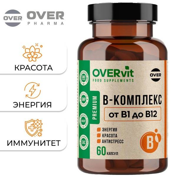 OVER Vitamin B Complex 60 Capsules