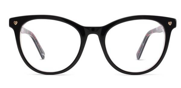 Moschino Love MOL592 Cat Eye Black Acetate Sunglasses