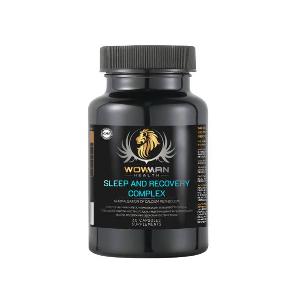 WowMan Sleep and Recovery Complex Capsules, 60 Count