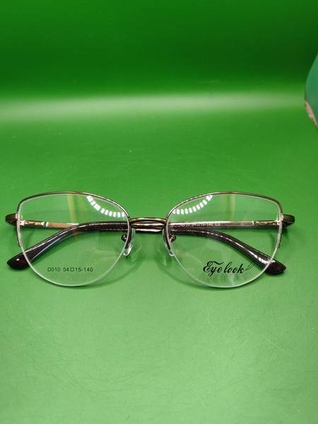 Bullfinch Women's Semi-Rimless Eyeglass Frame Cat Eye Brown