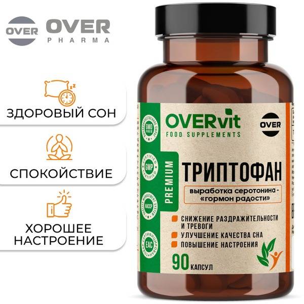 Tryptophan, B Vitamins & Sleep Support: 90 Capsules