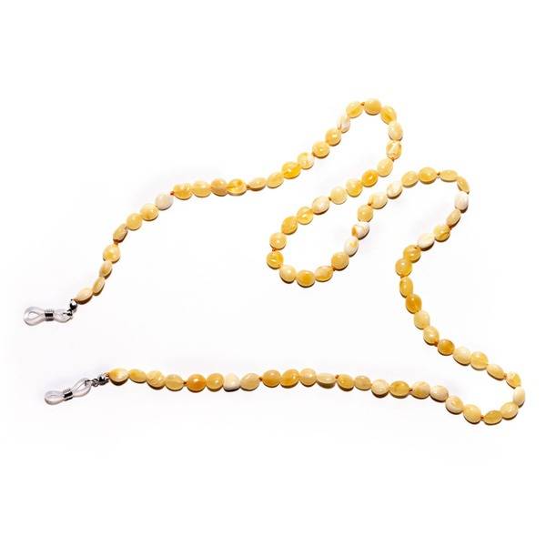 Baltic Jewelry Glasses Holder with Natural Amber, 70 cm Chain