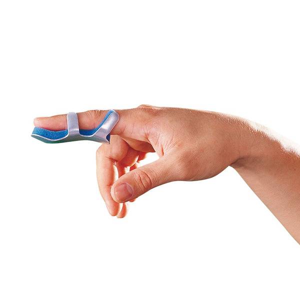OppO Medical 4281 Finger Orthosis Size S Silver Blue Aluminum Foam Universal