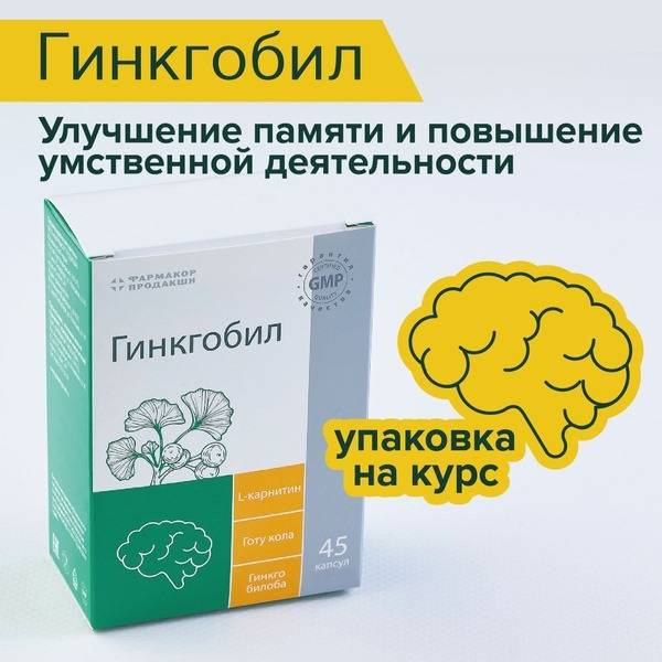 Ginkgo Biloba Extract 250mg Capsules - Memory & Brain Support (45ct)