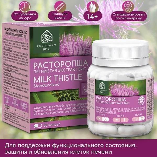 Milk Thistle Extract 400mg (Silymarin) 30 Capsules for Liver Support