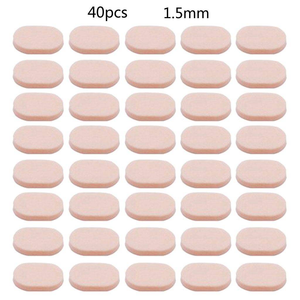 ESTONE 5pcs Sponge Nose Pads for Glasses, Skin‑Tone Water‑Drop C2 Shape, 1.5 mm #11