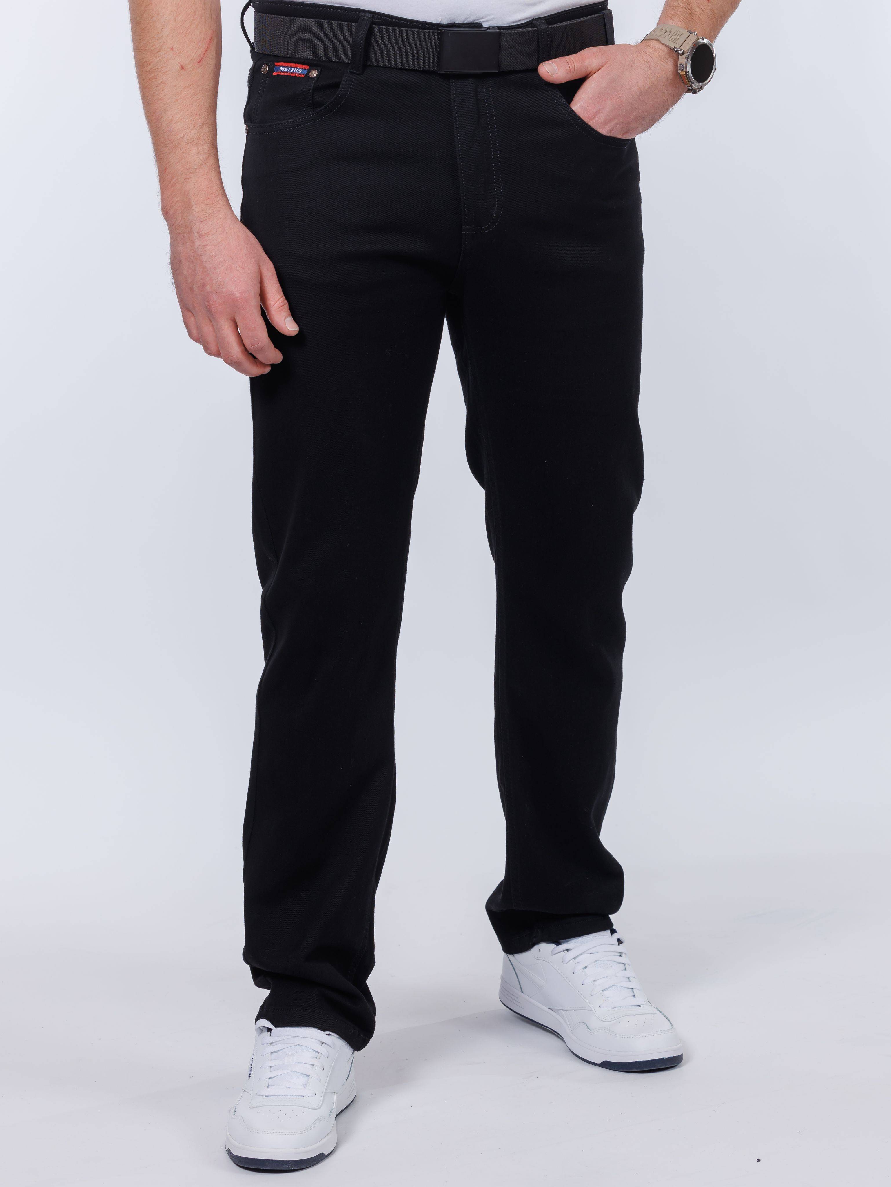 MELIN BARON Classic Straight Jeans - Black #12