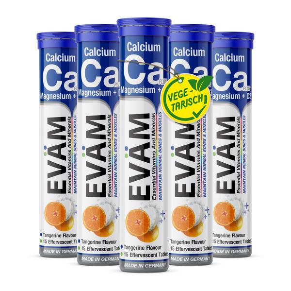 ZinterLab Calcium (Ca) + Magnesium (Mg) + D3 Vitamin Complex, 90 Tablets, Germany