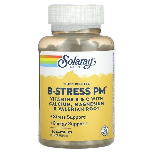 NOW B-Stress PM Food Supplement, 120 Capsules