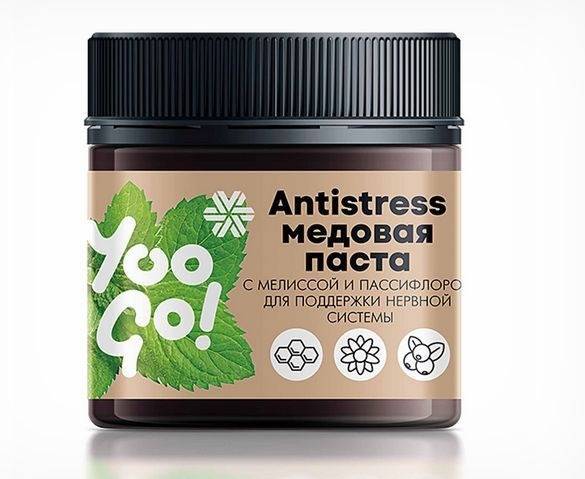 Stress Relief Honey Paste with Lemon Balm & Passionflower - Yoo Go, 200g