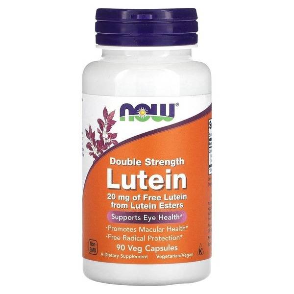 NOW Lutein Esters Capsules 90 Capsules 190 mg, 90 Count