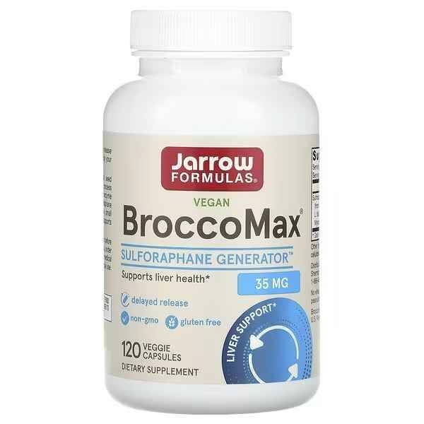 NOW BroccoMax Liver Support Dietary Supplement, 120 Vegetarian Capsules